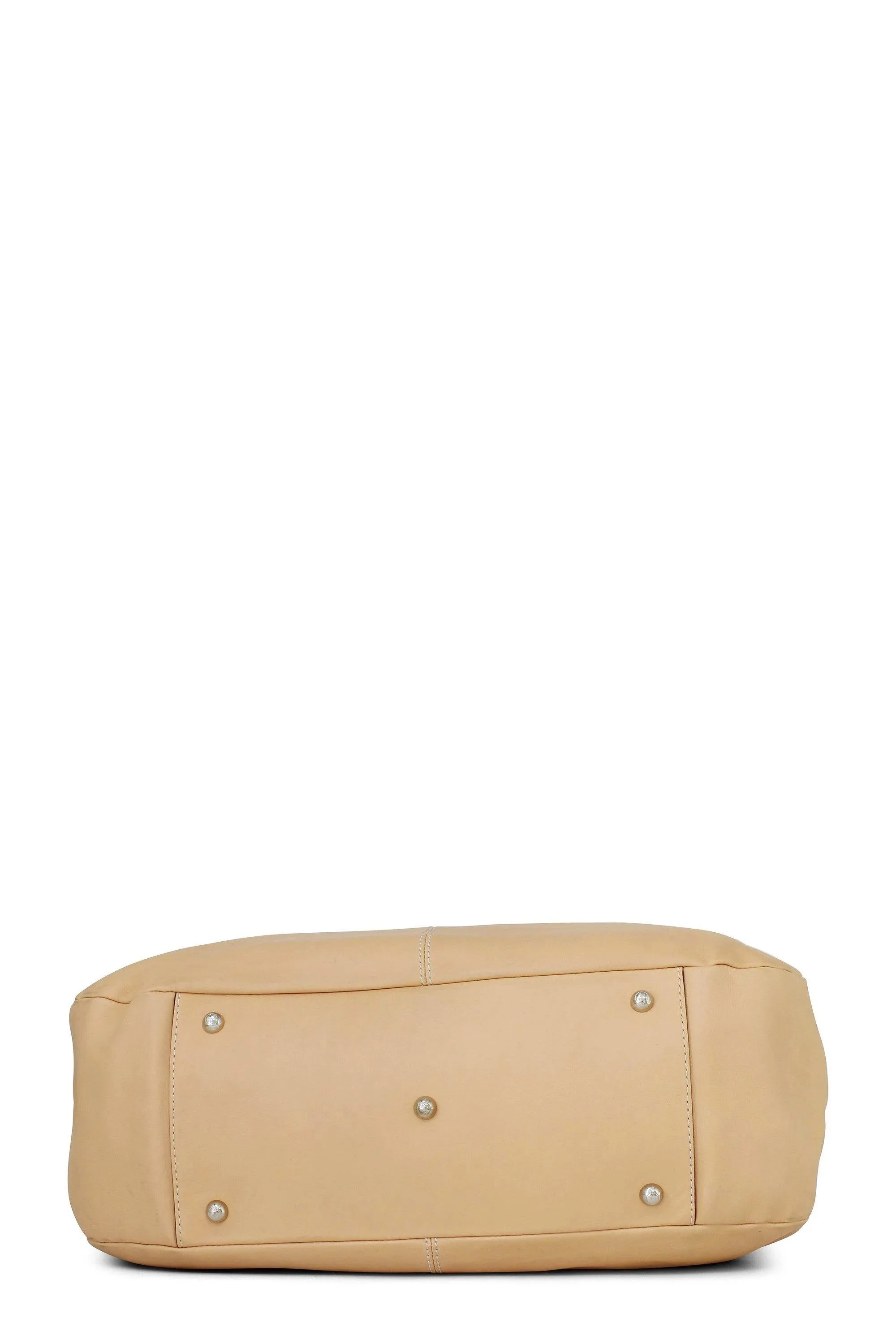 Elegant AGJ Grande Cream Shopping Tote - Spacious & Stylish Eco-Friendly Bag