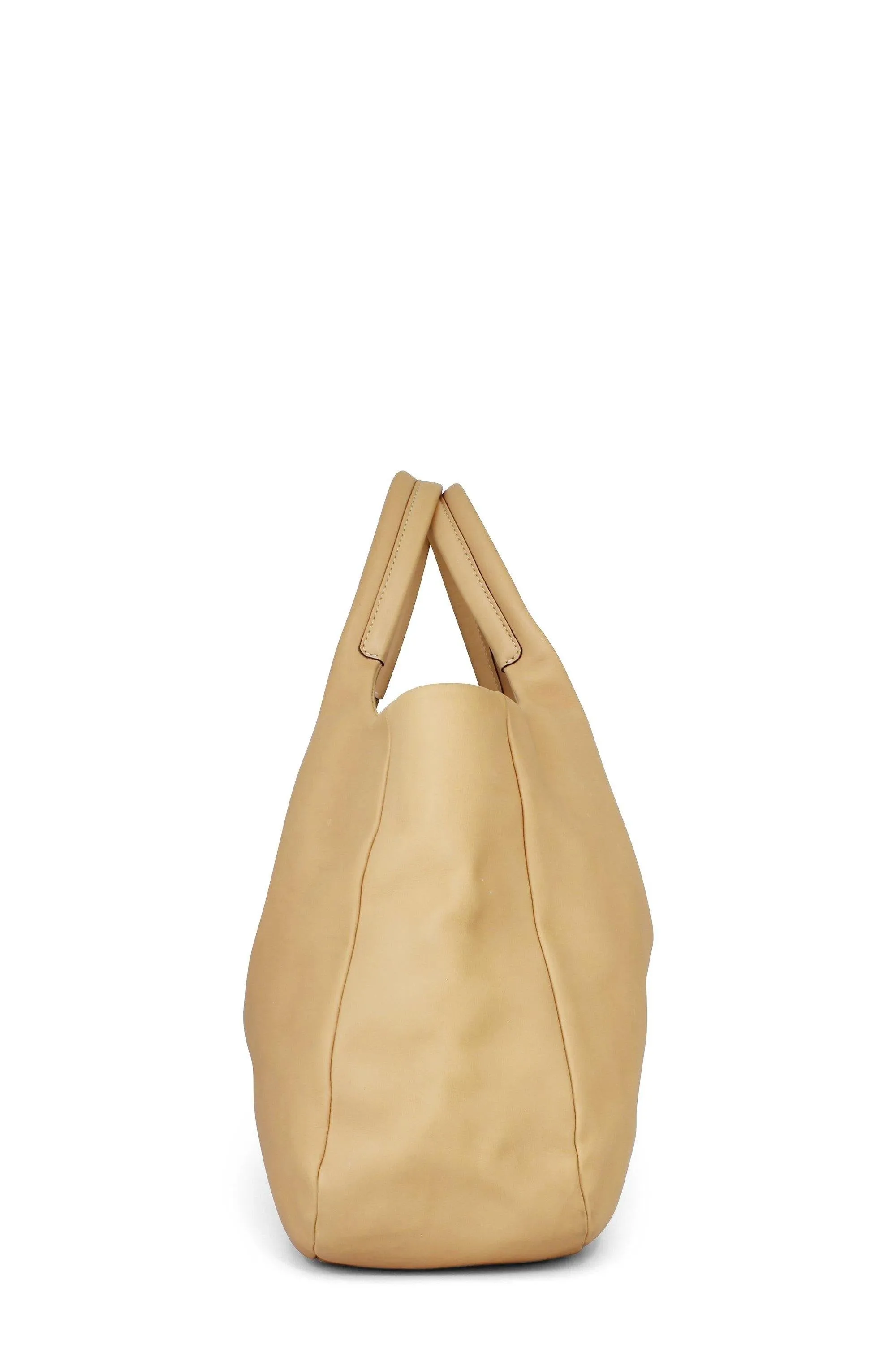 Elegant AGJ Grande Cream Shopping Tote - Spacious & Stylish Eco-Friendly Bag