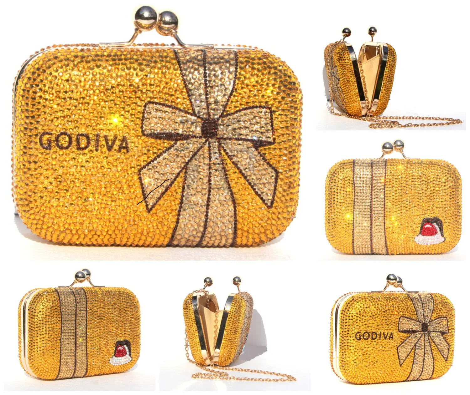 Swarovski Crystal Gift Box Clutch